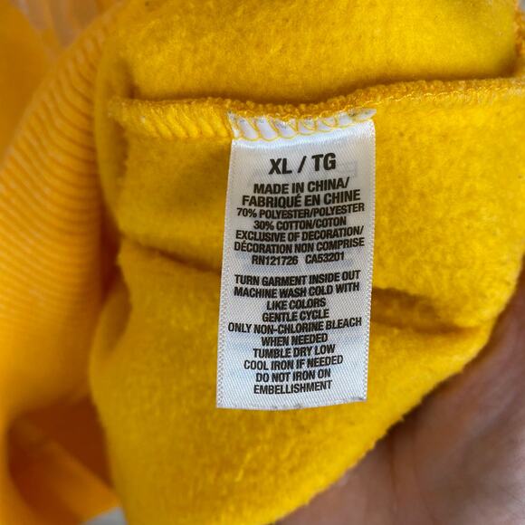 Aeropostale "Love Drunk" Yellow crewneck sweatshirt size XL - Picture 7 of 7